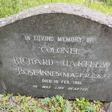 INNES Richard Hartley, ROSE -1961