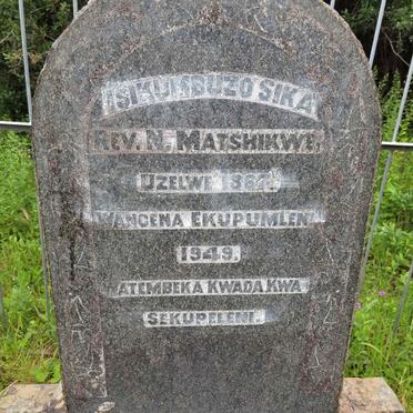 MATSHIKWE N. 1867-1949
