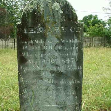 MILLAR Joseph -1847  :: MILLER Rose Ann -1849