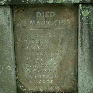 3. 17 TH COMPANY R.S.M. TOMB - MAURITIUS