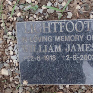 LIGHTFOOT William James 1918-2003