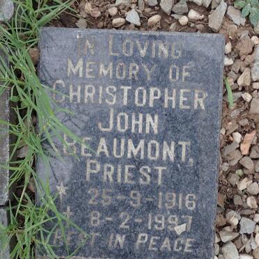BEAUMONT Christopher John 1916-1997