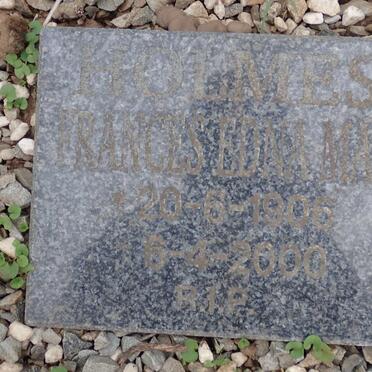 HOLMES Frances Edna May 1905-2000