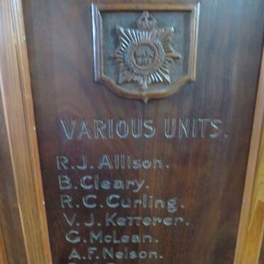 1. Various units