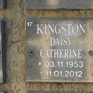 KINGSTON Daisy Catherine 1953-2012