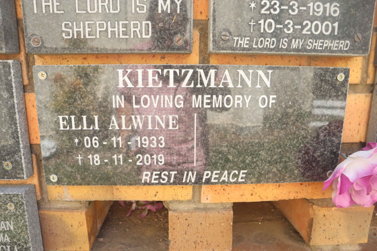 KIETZMANN Elli Alwine 1933-2019