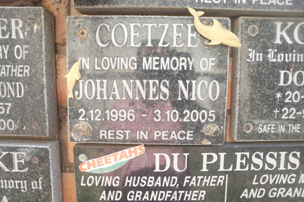 COETZEE Johannes Nico 1996-2005