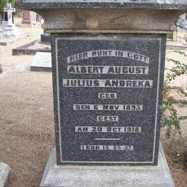 ANDREKA Albert August Julius 1893-1918