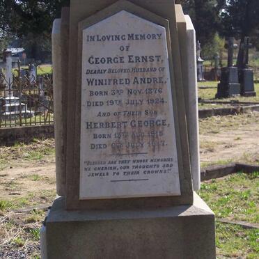 ANDRE George Ernst 1876-1924 :: ANDRE Herbert George 1915-1917