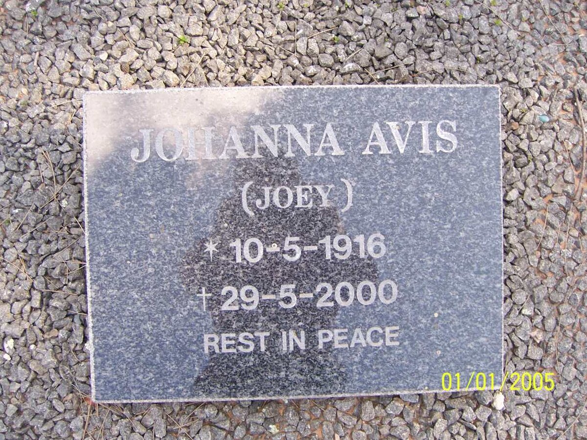 AVIS Johanna 1916-2000
