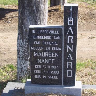 BARNARD Maureen Nance 1937-2003