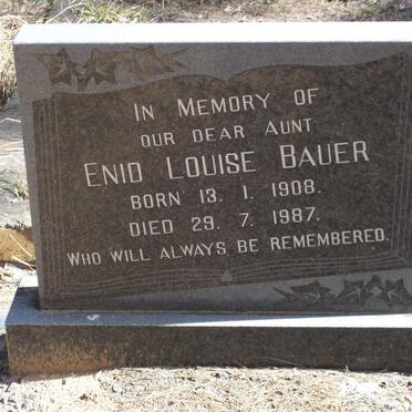 BAUER Enid Louise 1908-1987