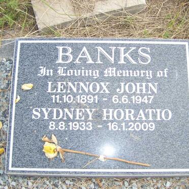 BANKS Lennox John 1891-1947 :: BANKS Sidney Horatio 1933-2009