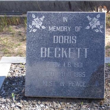 BECKETT Doris 1901-1985
