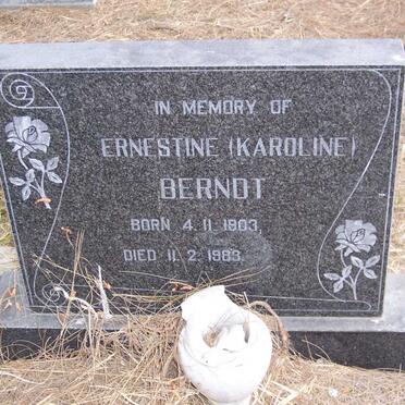 BERNDT Ernestine Karoline 1903-1983