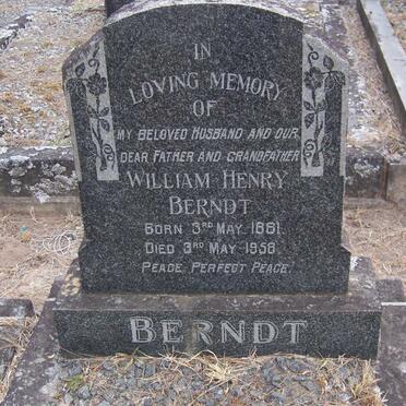 BERNDT William Henry 1881-1958