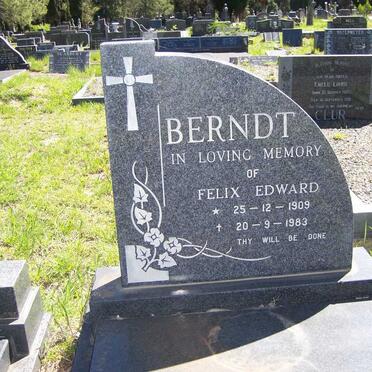 BERNDT Felix Edward 1909-1983