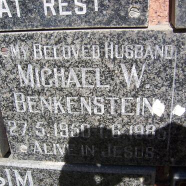 BENKENSTEIN Michael W. 1950-1985