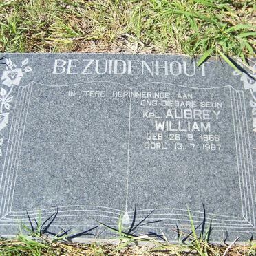 BEZUIDENHOUT Aubrey William 1966-1987