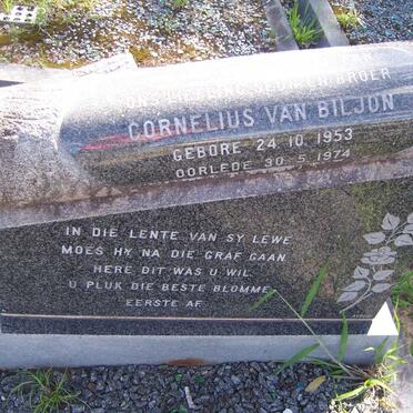 BILJON Cornelius, van 1953-1974