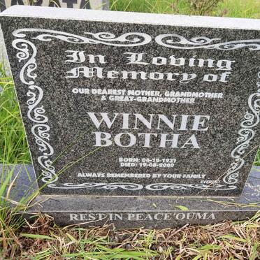 BOTHA Winnie 1931-2000