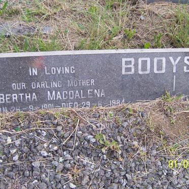 BOOYSEN Johannes Christoffel 1899-1968 &amp; Bertha Magdalena 1901-1984 