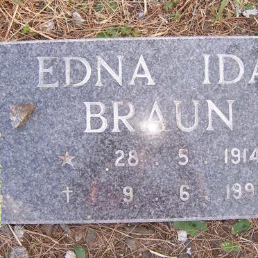 BRAUN Edna Ida 1914-1991