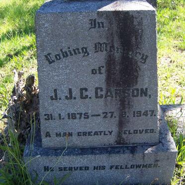 CARSON J.J.G. 1875-1947