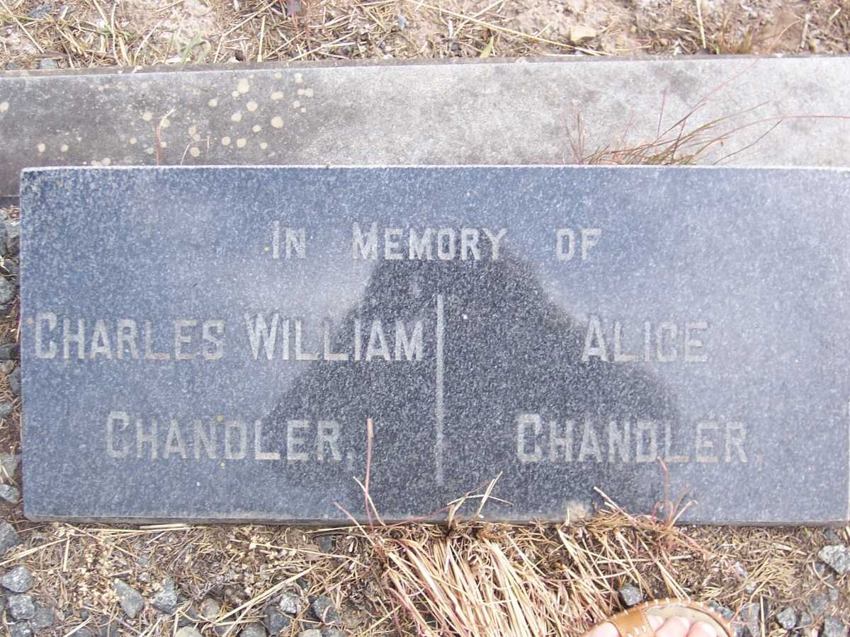 CHANDLER Charles William &amp; Alice