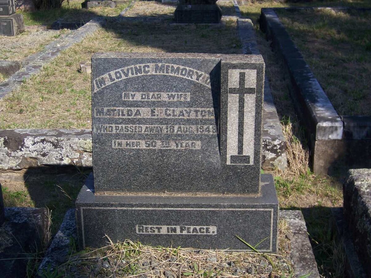 CLAYTON Matilde E. -1948