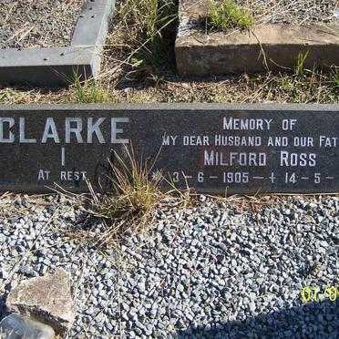 CLARKE Milford Ross 1905-1969 & Amelia 1914-2006 _2