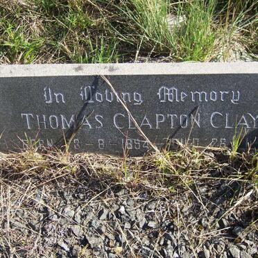 CLAYTON Thomas Clapton 1894-19?5