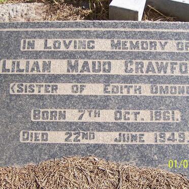 CRAWFORD Lilian Maud 1861-1949
