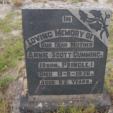 CUMMING Annie Scott nee PRINGLE -1936