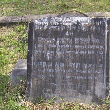 CRAWFORD James Alexander 1875-1912 :: Edward Gordon 1876-1883 :: Isabella Jane 1882-1882 ::   CRAWFORD Andrew