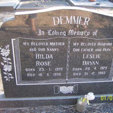 DEMMER Leslie Bryan 1929-1993 & Hilda Rose 1926-1996 :: DETTMAN Gertrude Bertha nee PAPER 1921-1987 _1