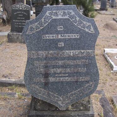 DEUTSCHMANN August F.W. 1858-1920 & Helen W.C. ALBRECHT 1865-1935 _1