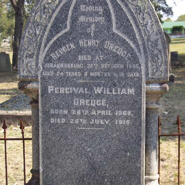 DREDGE Reuben Henry -1895 :: DREDGE Percival William 1869-1915