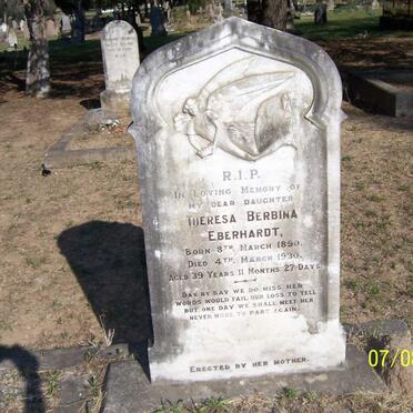 EBERHARDT Theresa Berbina 1890-1930