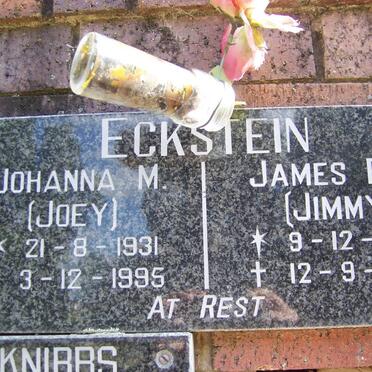 ECKSTEIN James E.S. 1940-1992 &amp; Johanna M. 1931-1995