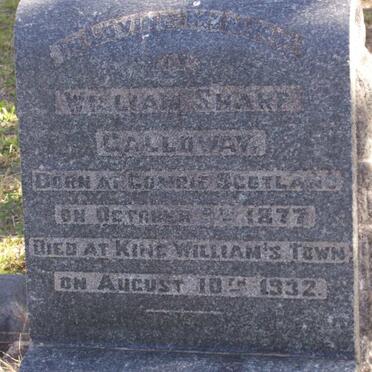 GALLOWAY William Sharp 1877-1932