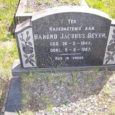 GEYER Barend Jacobus 1944-1967