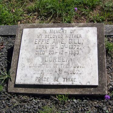 GILL Effie A.E. 1872-1963 :: GILL Doreen -1982