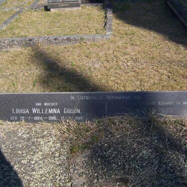 GIBSON H. Henry &amp; Louisa Wilhelmina 1904-1988