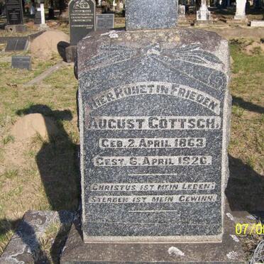 GOTTSCH August 1863-1926