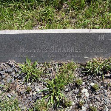 GOOSEN Matthys Johannes -1952