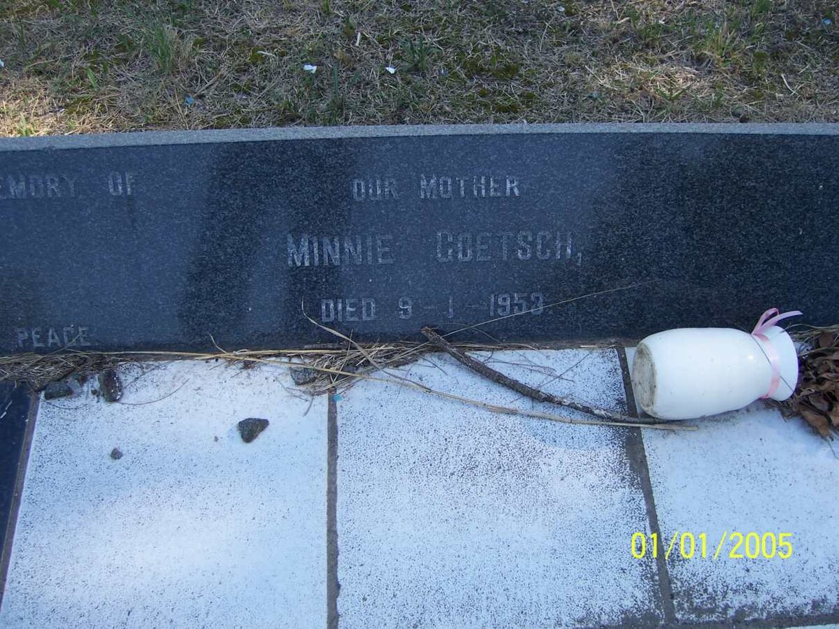 GOETSCH Minnie -1953