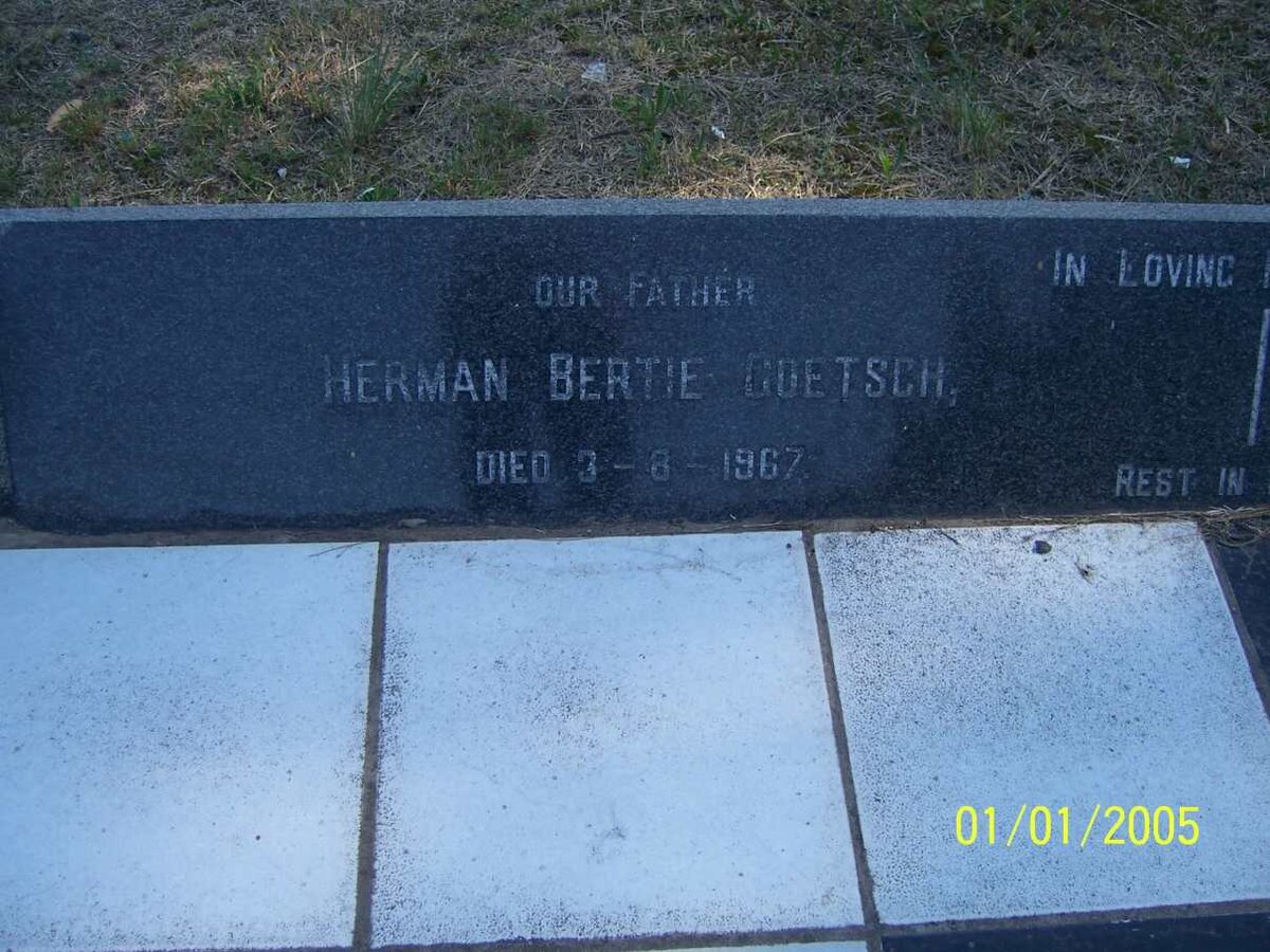 GOETSCH Herman Bertie -1967