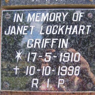GRIFFIN Janet Lockhart 1910-1998