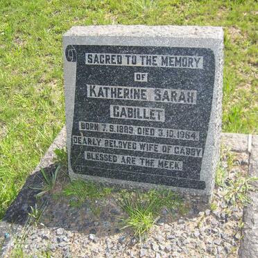 GABILLET Katherine Sarah 1889-1964